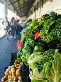 Full frame shot of market stall