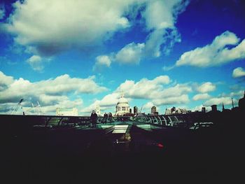 Low angle view of cloudy sky