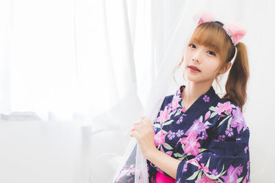 Portrait of happy girl