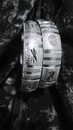 High angle view of christmas decoration