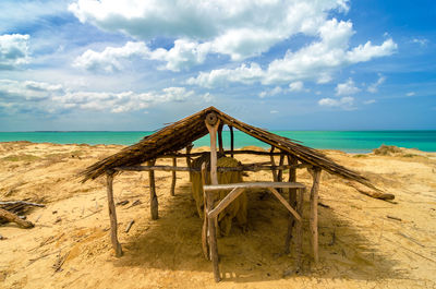 Rustic beach in colombia