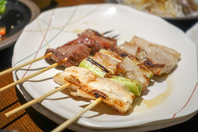 Close-up of food on plate