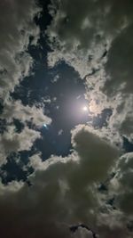 Low angle view of clouds in sky