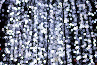 Defocused image of illuminated lights