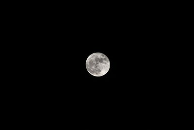 Low angle view of moon against clear sky at night