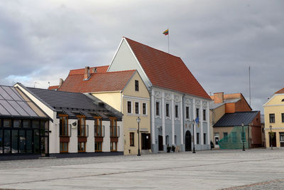 Residential buildings against sky