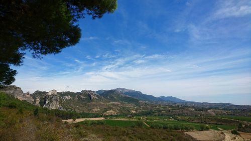 Scenic view of landscape against sky