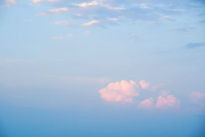 Low angle view of clouds in sky