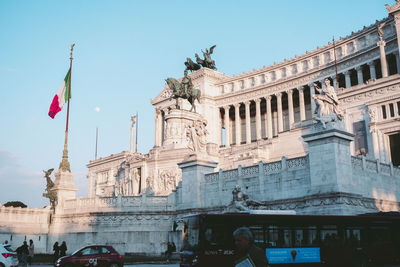 View of historical building against sky in city