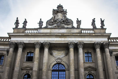 Low angle view of historical building