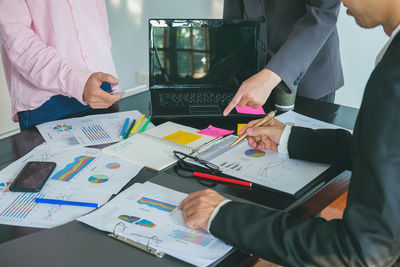 People working on table