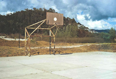 Cloudy sky over landscape