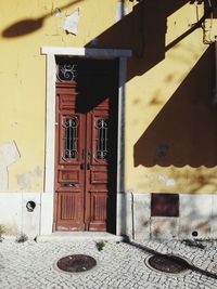 Entrance of building