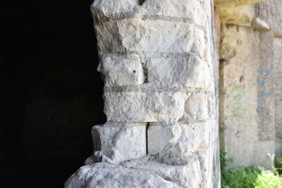 Close-up of weathered wall