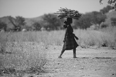 Woman in field