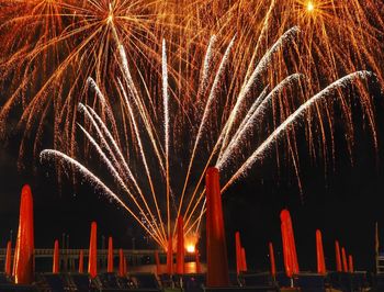 Late summer fireworks on the beach