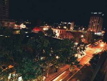 City street at night