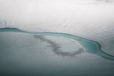 Full frame shot of snow covered land