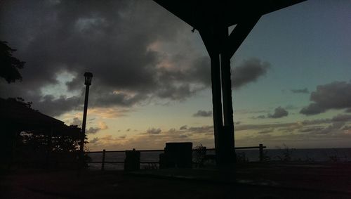 Cloudy sky at sunset