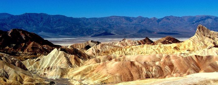 Scenic view of rocky mountains