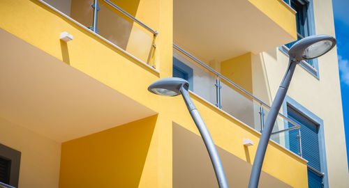 Low angle view of staircase in building