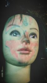 Close-up portrait of young woman