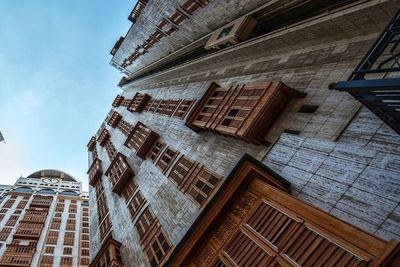 Low angle view of buildings against sky