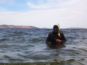 Man in sea