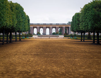 Gazebo in park against sky