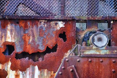 Full frame shot of rusty metal