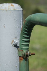 Close-up of machine part