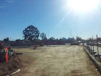 Sun shining through clouds