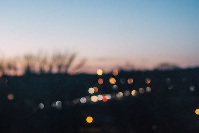 View of landscape at sunset