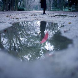 Low section of man in water