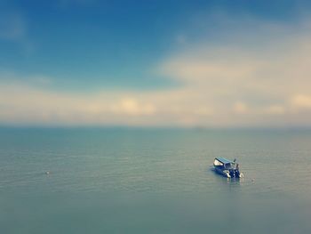 Boats in calm sea