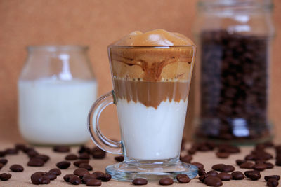 Close-up of drink on table