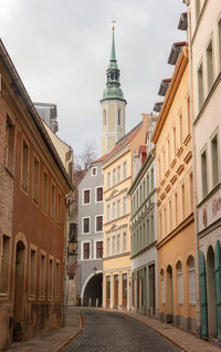 Street in the german city of görlitz