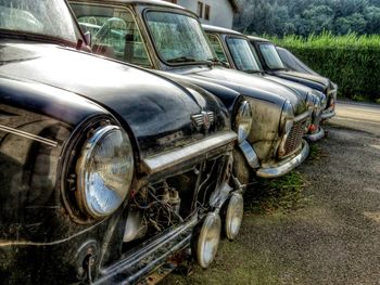 Cars parked in parking lot