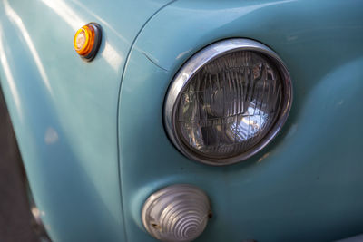 Close-up of vintage car