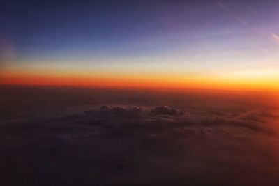 Scenic view of cloudscape during sunset