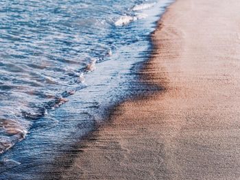 High angle view of beach