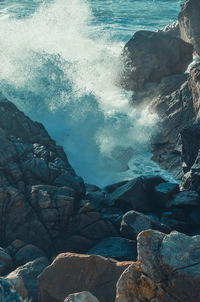 Scenic view of sea waves