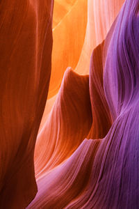 Extreme close-up of rock formation