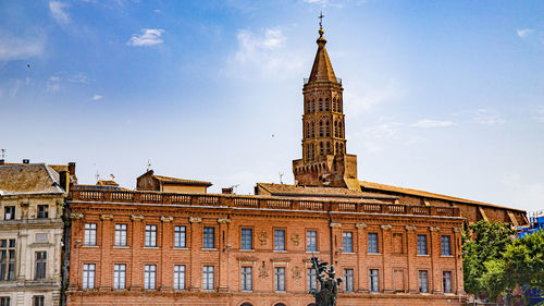 Low angle view of building against sky