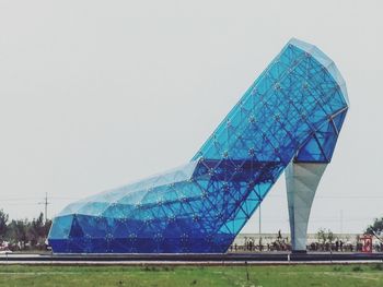 Low angle view of built structure against clear sky