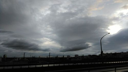 Storm clouds over dramatic sky