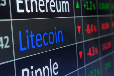 Full frame shot of illuminated text on wall