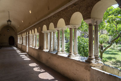 Corridor of historic building