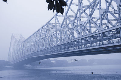 Low angle view of bridge against sky