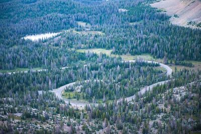 High angle view of landscape